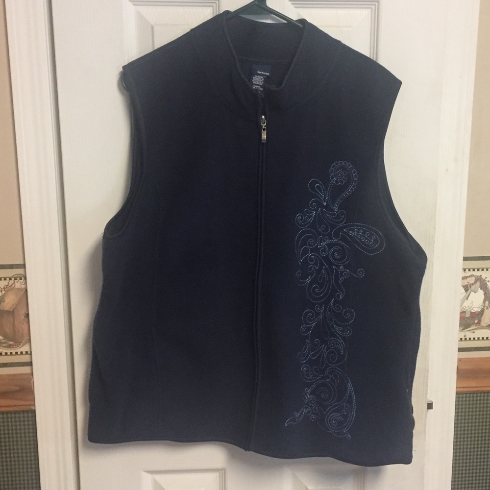 Dark navy blue vest